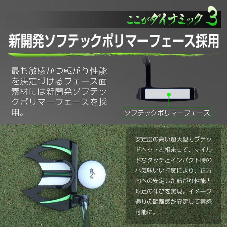 DYNAGOLF（ダイナゴルフ） 左利き用 ゴルフ クラブ メンズ パター