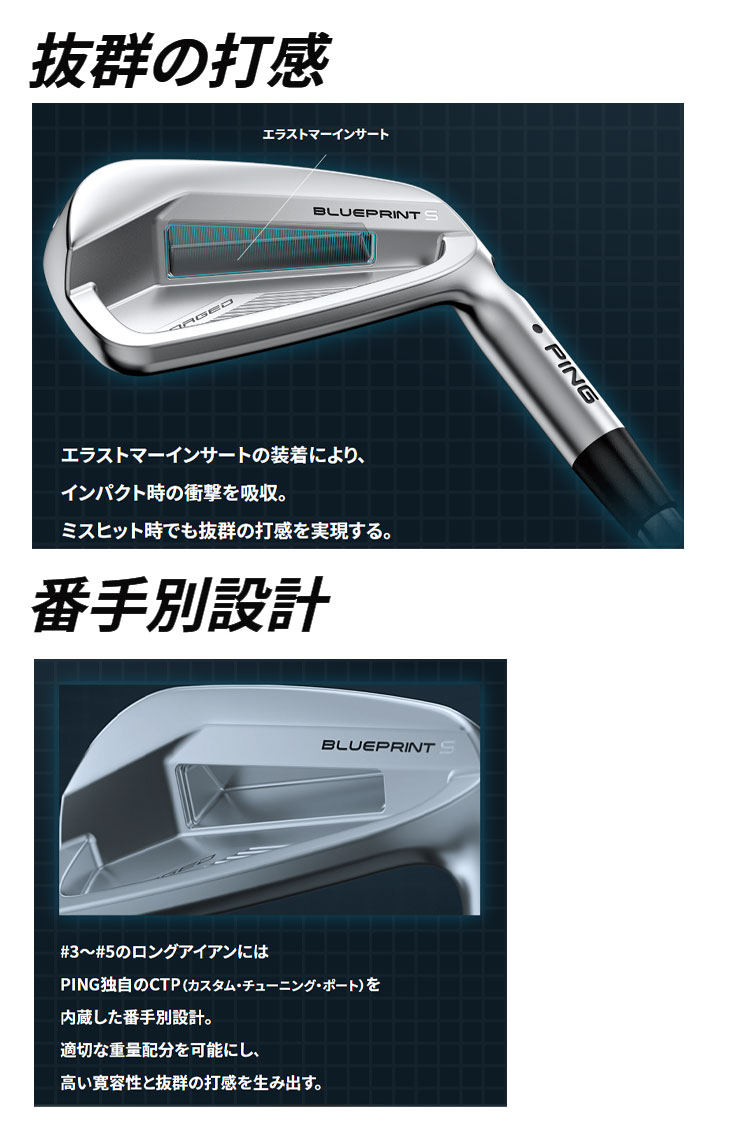 PING（ピン） ブループリント S アイアン N.S.Pro モーダス3 TOUR 120
