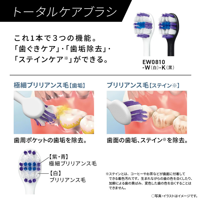 Panasonic（パナソニック） ドルツ 電動歯ブラシ 歯ブラシ 音波振動