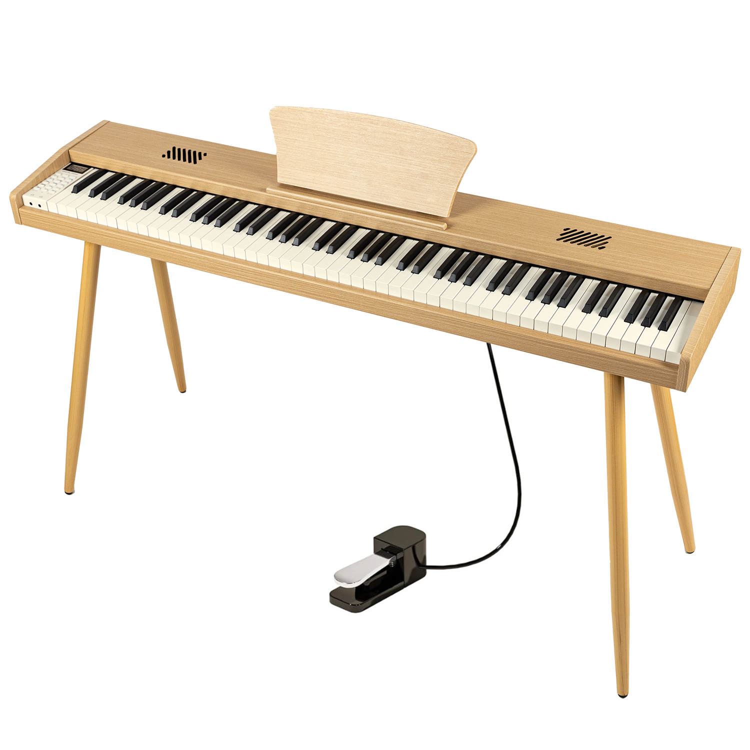 スタンド付き】電子ピアノ 88鍵盤 木製 給電タイプ dream音源 MIDI対応