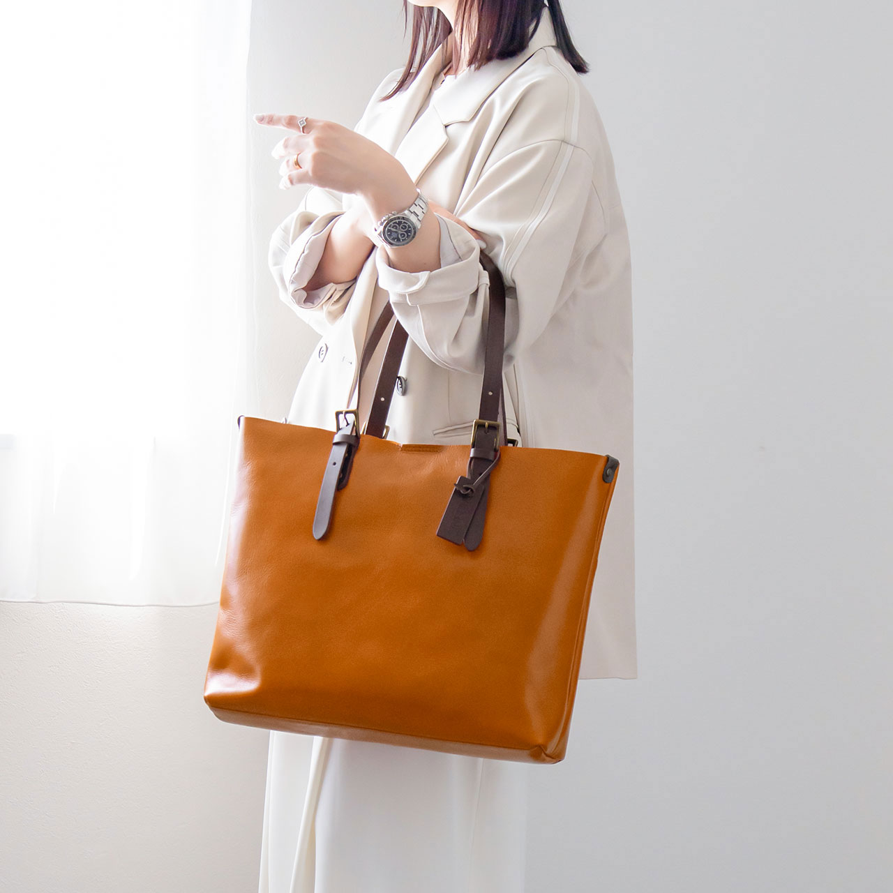 HALEINE（アレンヌ） [5%offクーポン]トートバッグ メンズ 大きめ a4