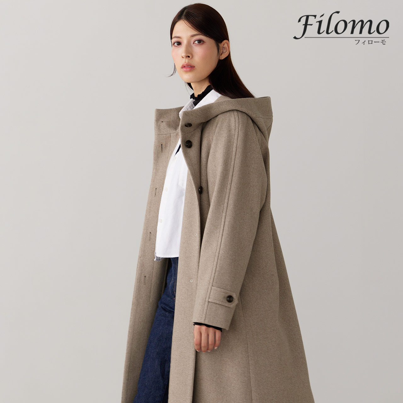 Filomo（フィローモ） [10%offクーポン]Filomo ロングコート フード