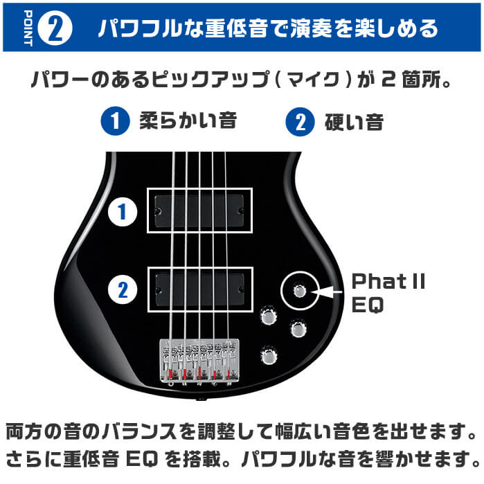 Ibanez（アイバニーズ） ベース 初心者セット Ibanez GSR205 BK 5弦