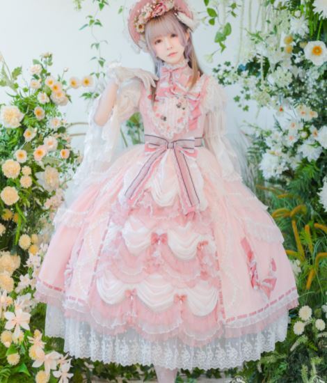 ロリータ服 ロリータファッション ジャンスカ 3色 Elpress L 春夏 春秋