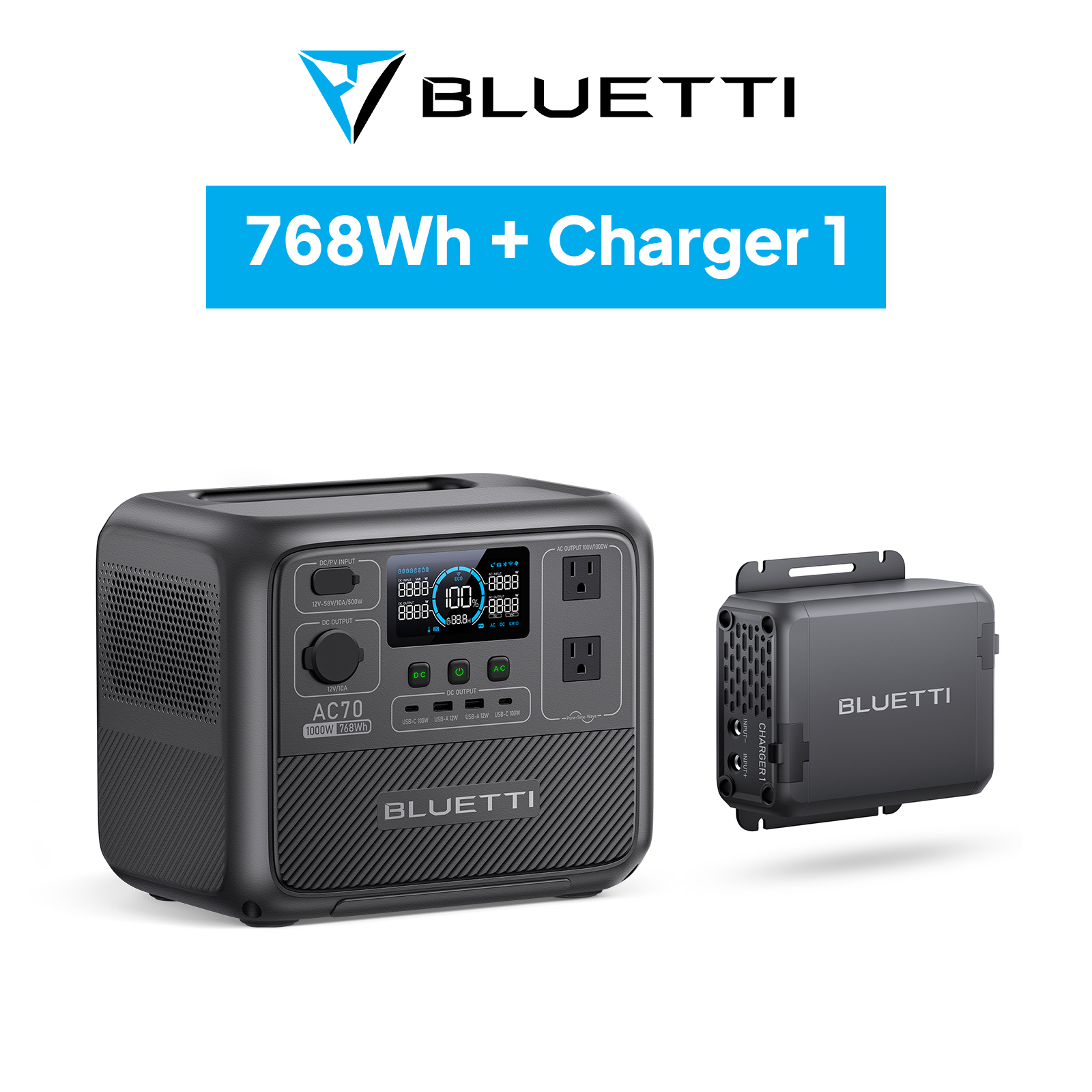BLUETTI 【大特価！クーポンで58,410円】BLUETTI ポータブル電源 AC70+