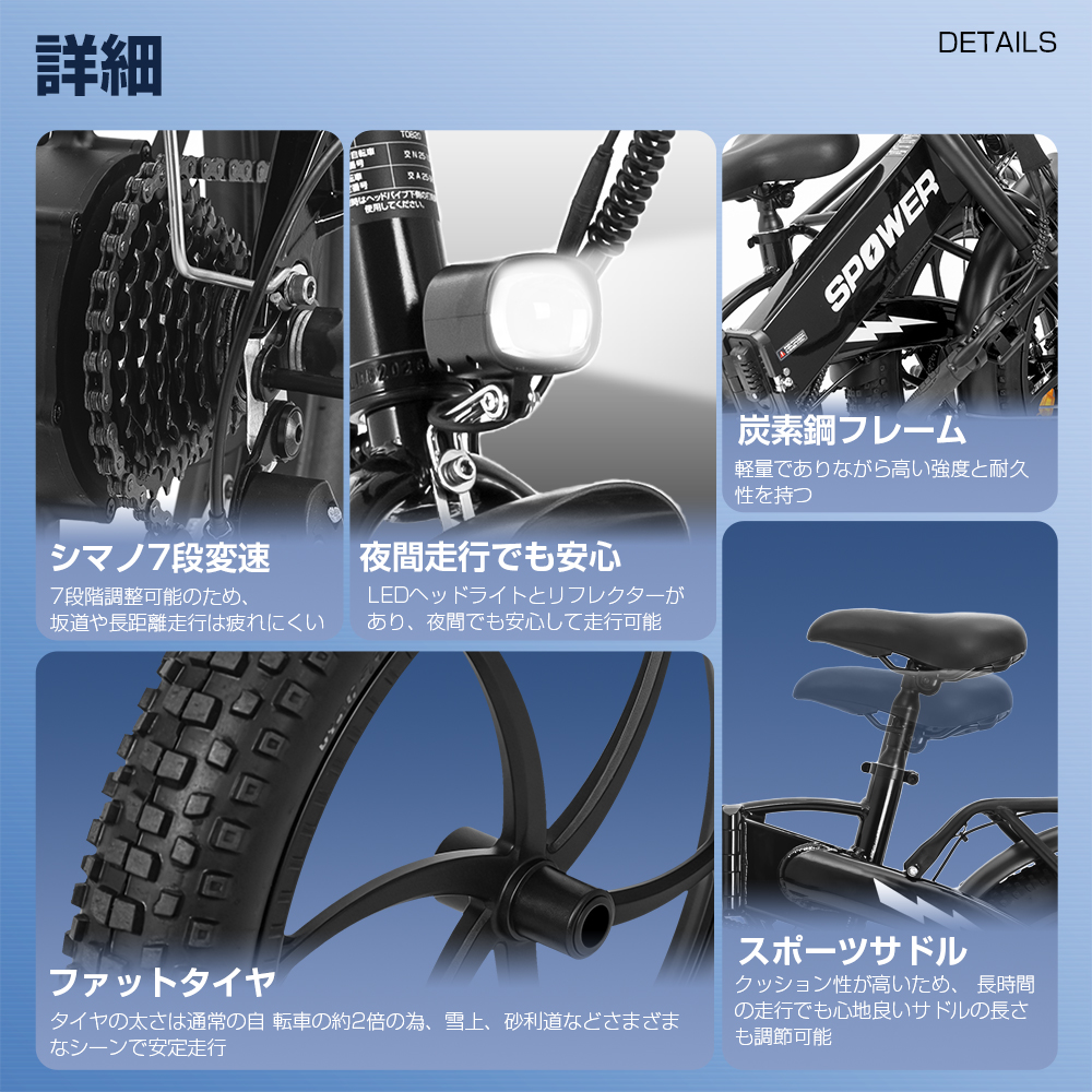 電動アシスト自転車 20インチ 折りたたみ 公道走行可能 350W ファット