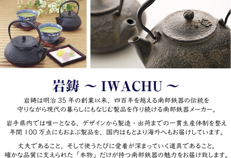 鉄瓶 岩鋳 南部鉄瓶 3型新アラレ （釜敷き付き） 南部鉄器 日本製 直火