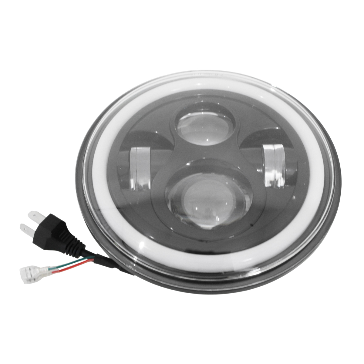 LED 7インチ ファイバー イカリング ヘッドライト エンジェルリング