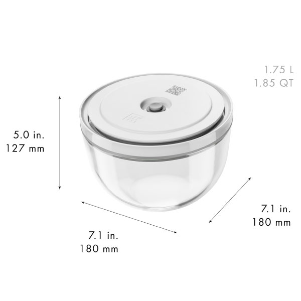 ZWILLING J.A. HENCKELS フレッシュ&セーブ 真空保存 ガラスボウル M