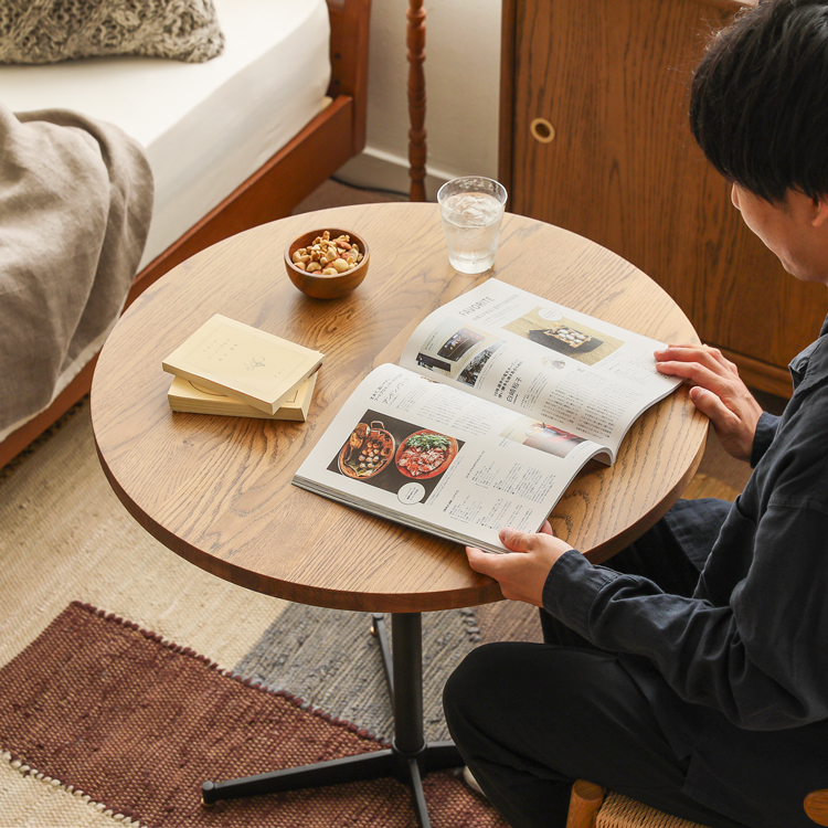 カフェテーブル WIRY／BR アイアン 円形 70 ヴィンテージ 1人用 2人用