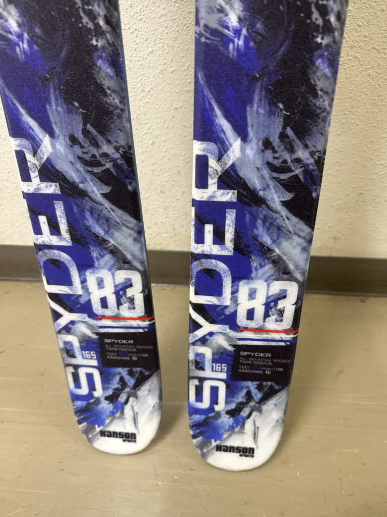 HANSON スパイダー83 スキー板 165cm チロリアビンディング 買取実績