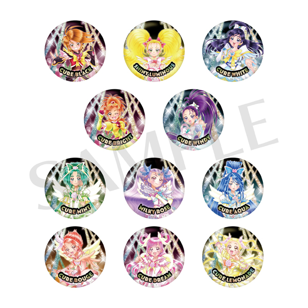 全プリキュア 20th Anniversary LIVE！】ホログラム缶バッジ2004～2008
