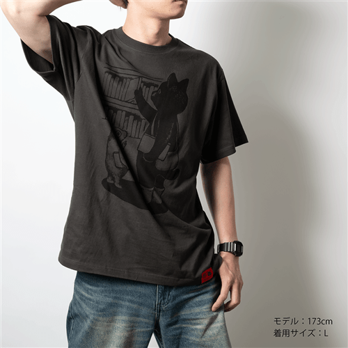 角川ホラー文庫30周年×ヒグチユウコ Tシャツ ふたり（スミグレー） L