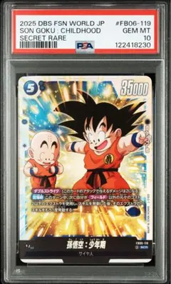2026年最新】パラレル悟空 psa10の人気アイテム - メルカリ