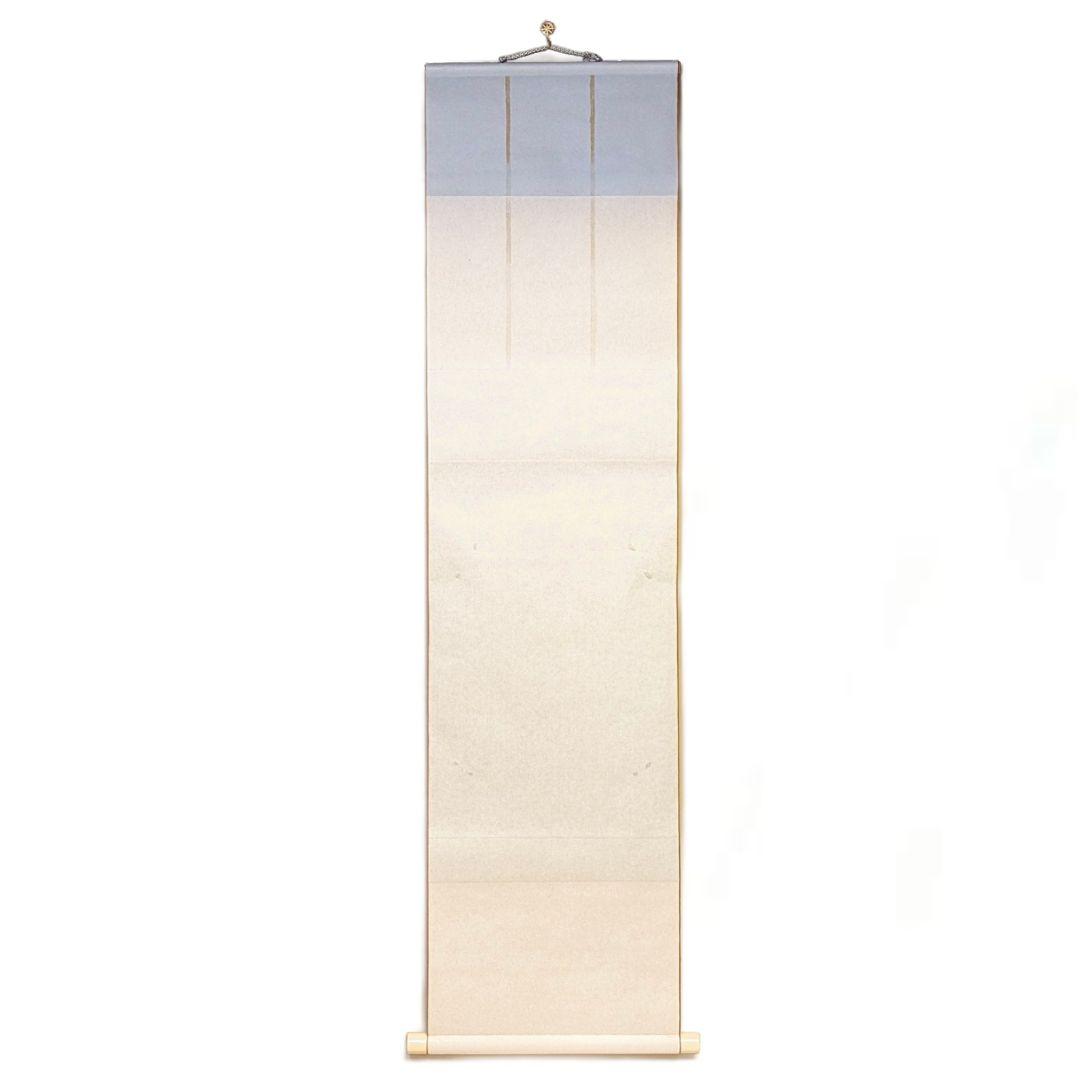 フォロー割・新品】 色紙用掛軸 洛趣緞子 三段表装 茶道具 色紙掛け