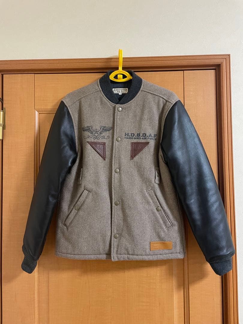 みち　HARD BIRD スタジャン風ジャケット 38サイズ Yahoo!オークション - [HARD BIRD by THE FLAT HEAD] 14AW 定価89 000
