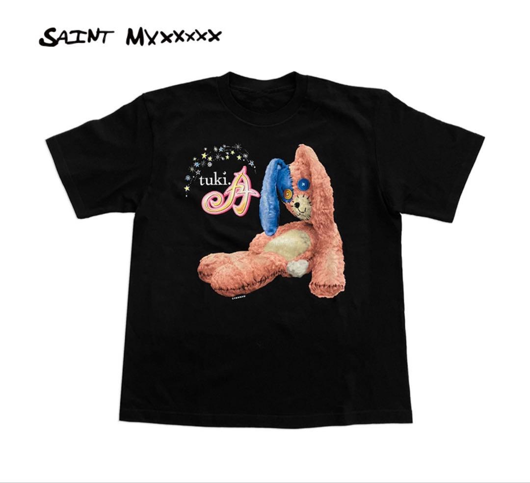 tuki. 承認欲求爆発 SAINT Myxxxxx Tシャツ XL ブラック - メルカリ