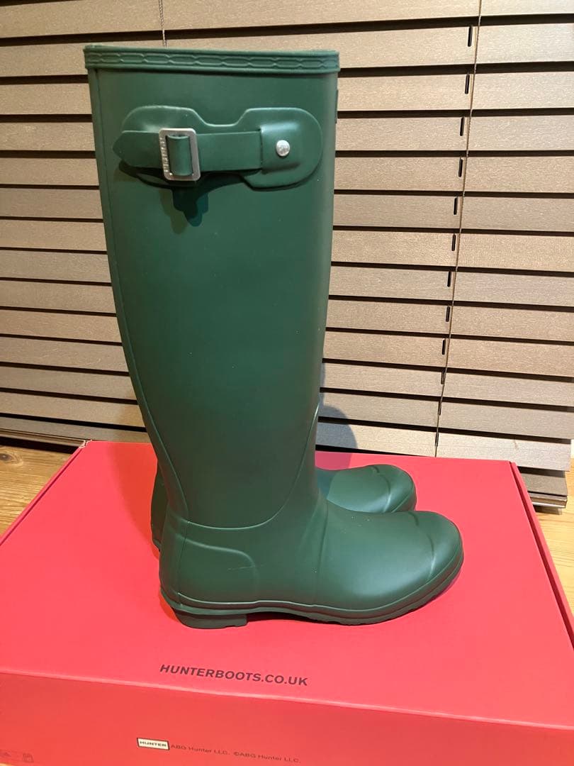 惣流:HUNTER グリーン レインブーツ ハンター HUNTER レインシューズ レディース シティ エクスプローラー