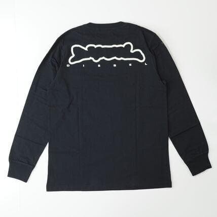 新品 DIESEL T-JUST-LS-N 長袖 Tシャツ ブラック XL - メルカリ