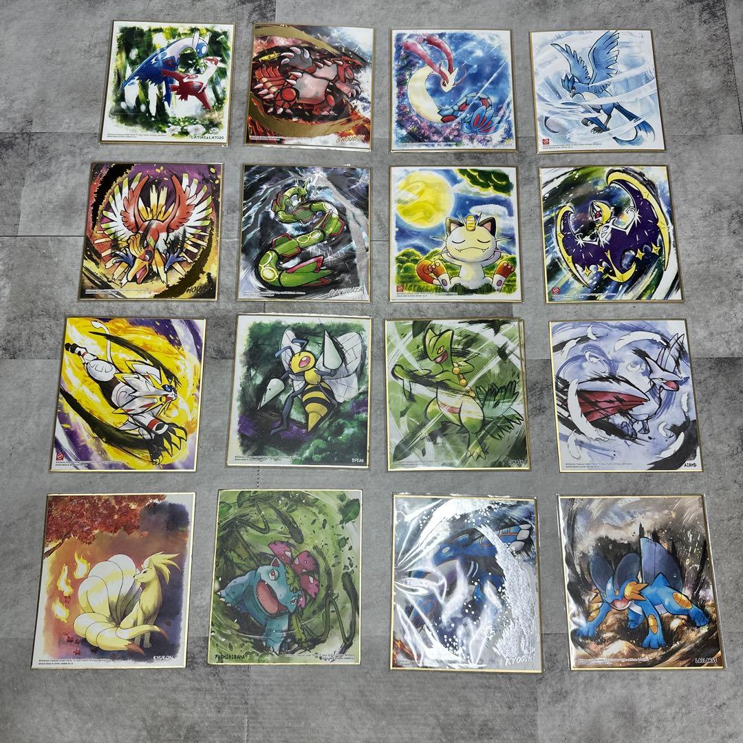 ポケモン公式 色紙アート16枚 伝説多数 美品 まとめ売り クーポン使用可】ポケモン 色紙ART 28枚まとめ売り 色紙アート Pocket