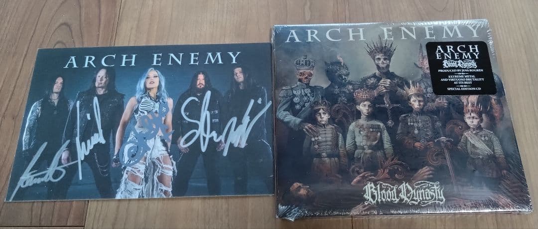 ARCH ENEMY アーチ・エネミー Blood Dynasty サイン入り