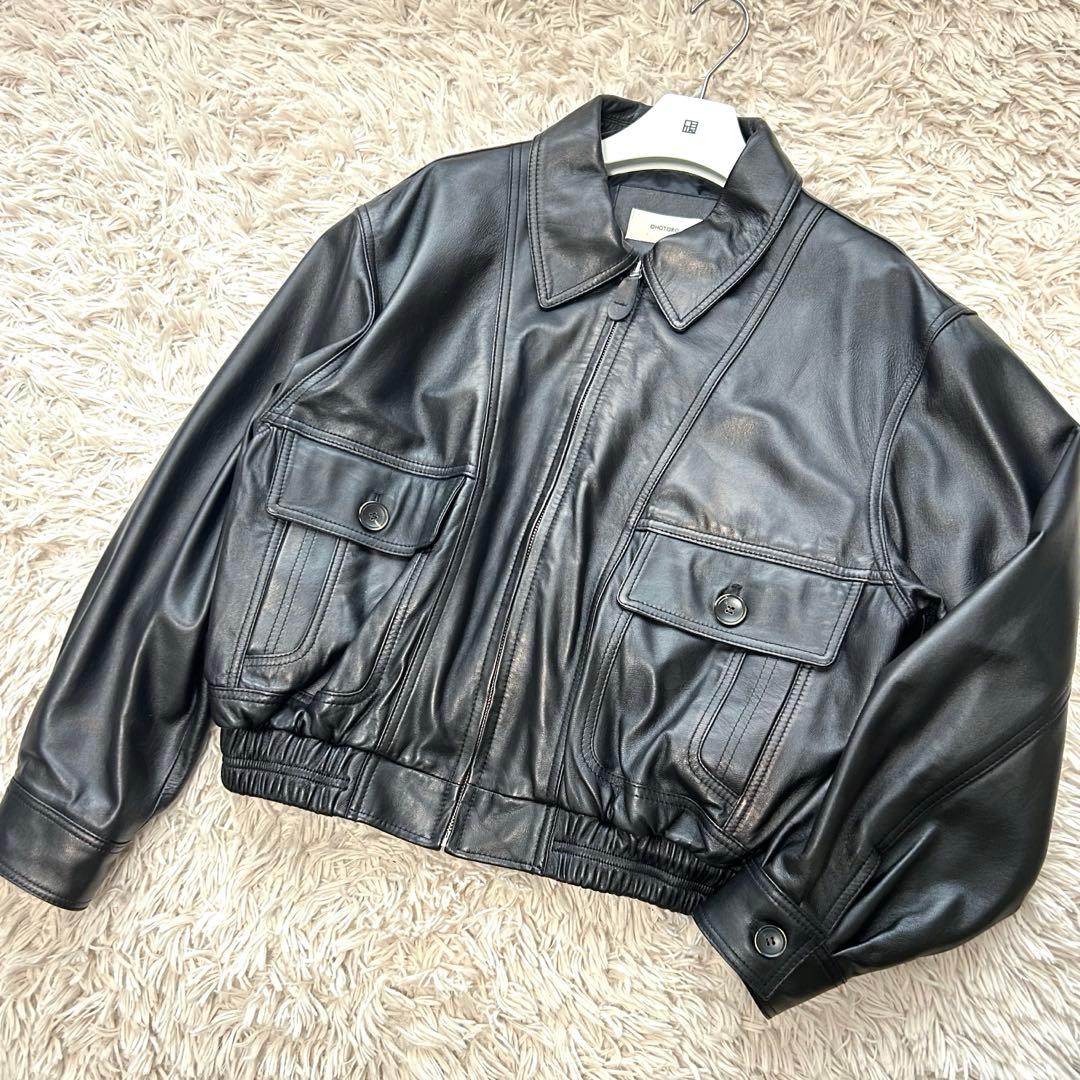 ohotoro A2 lambskin jacket レザージャケットラムスキン - メルカリ