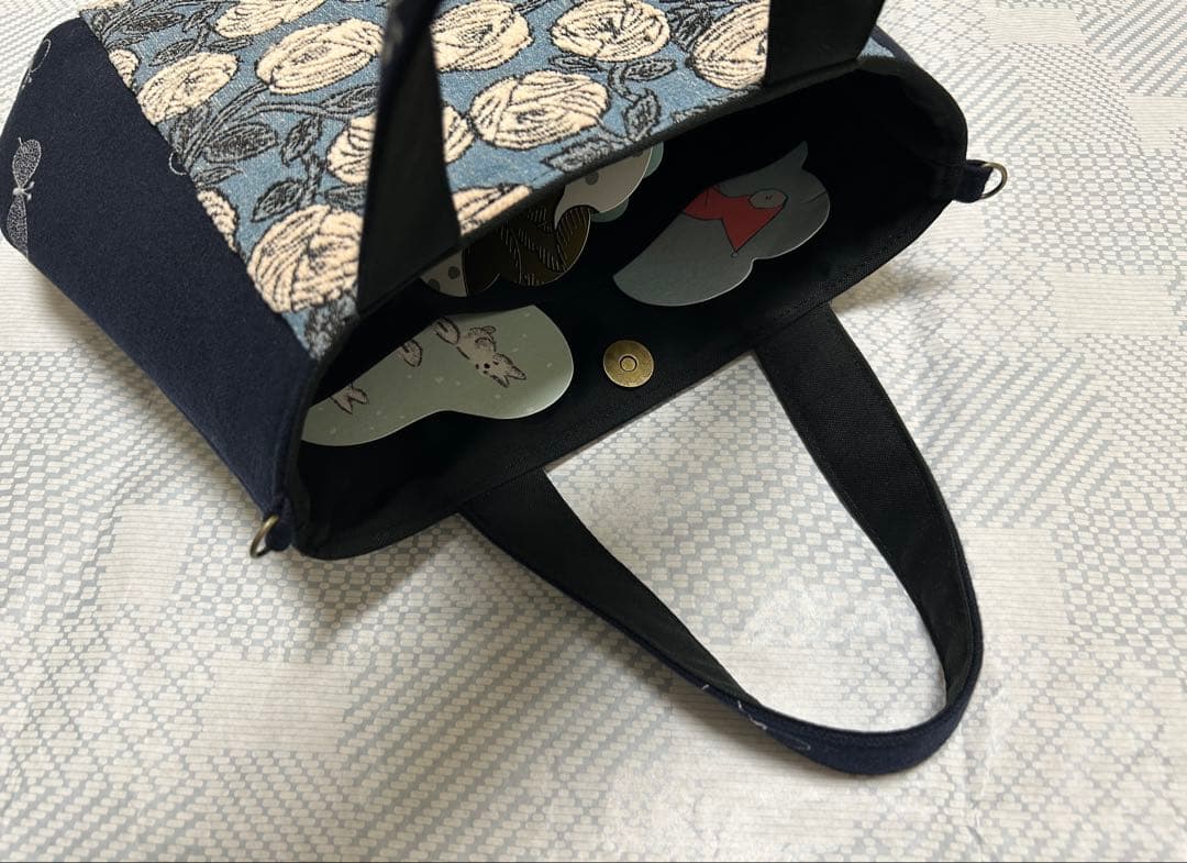 ハンドメイド＊ミナペルホネン＊rosy＋choucho＊コロりんトート ⁠ ⁠ꈍ⁠ᴗ⁠