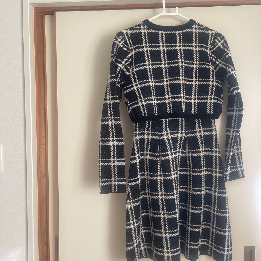 her lip to Pantheon Checked Knit Dress - メルカリ