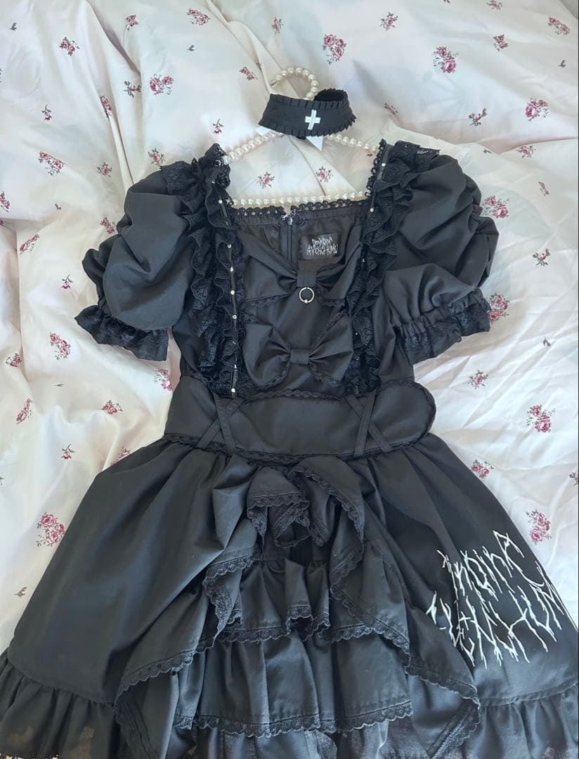 DimmMoire AVENCHUMU ワンピース 黒 S ディムモアール dimmoire【ディムモアール】Gothic アシメワンピース /black｜Yahoo