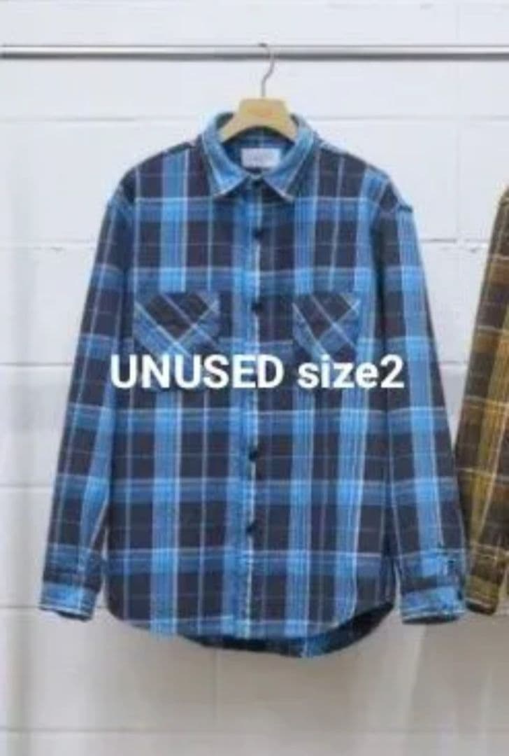 UNUSED シルクコットン チェックシャツ US2285 - メルカリ