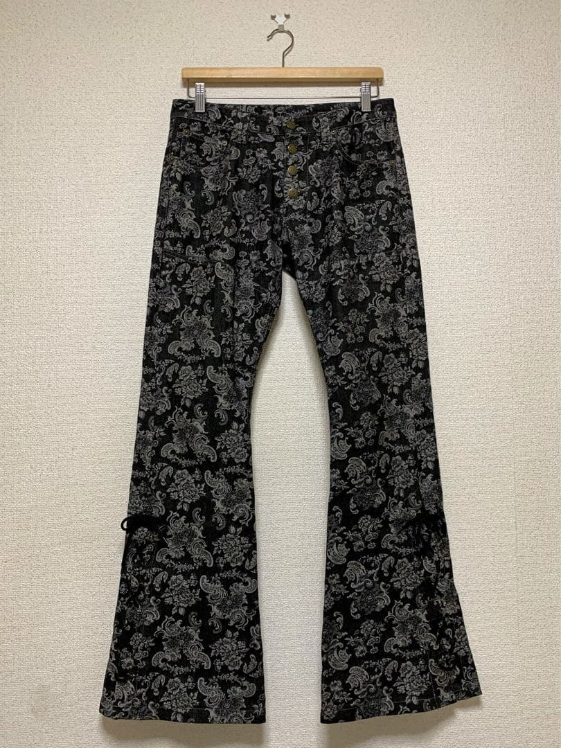 TORNADO MART レースアップ フレアパンツ 花柄 lace-up - メルカリ
