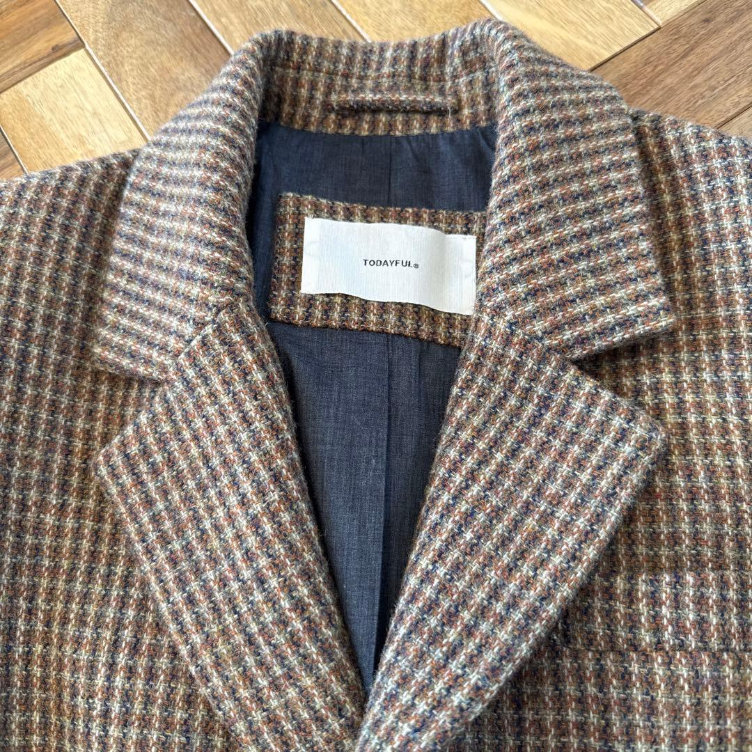 TODAYFUL Wool 100% Check Jacket 36 - メルカリ