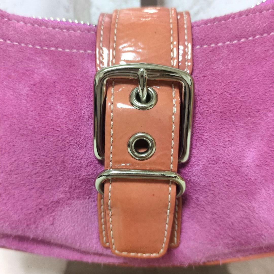 ✨美品✨ コーチ ピンク スエード ワンショルダー ソーホー y2k 希少