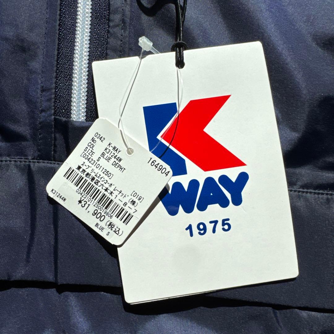 新品未使用】k-way leon Sサイズ ネイビー 上杉柊平着用モデル - メルカリ