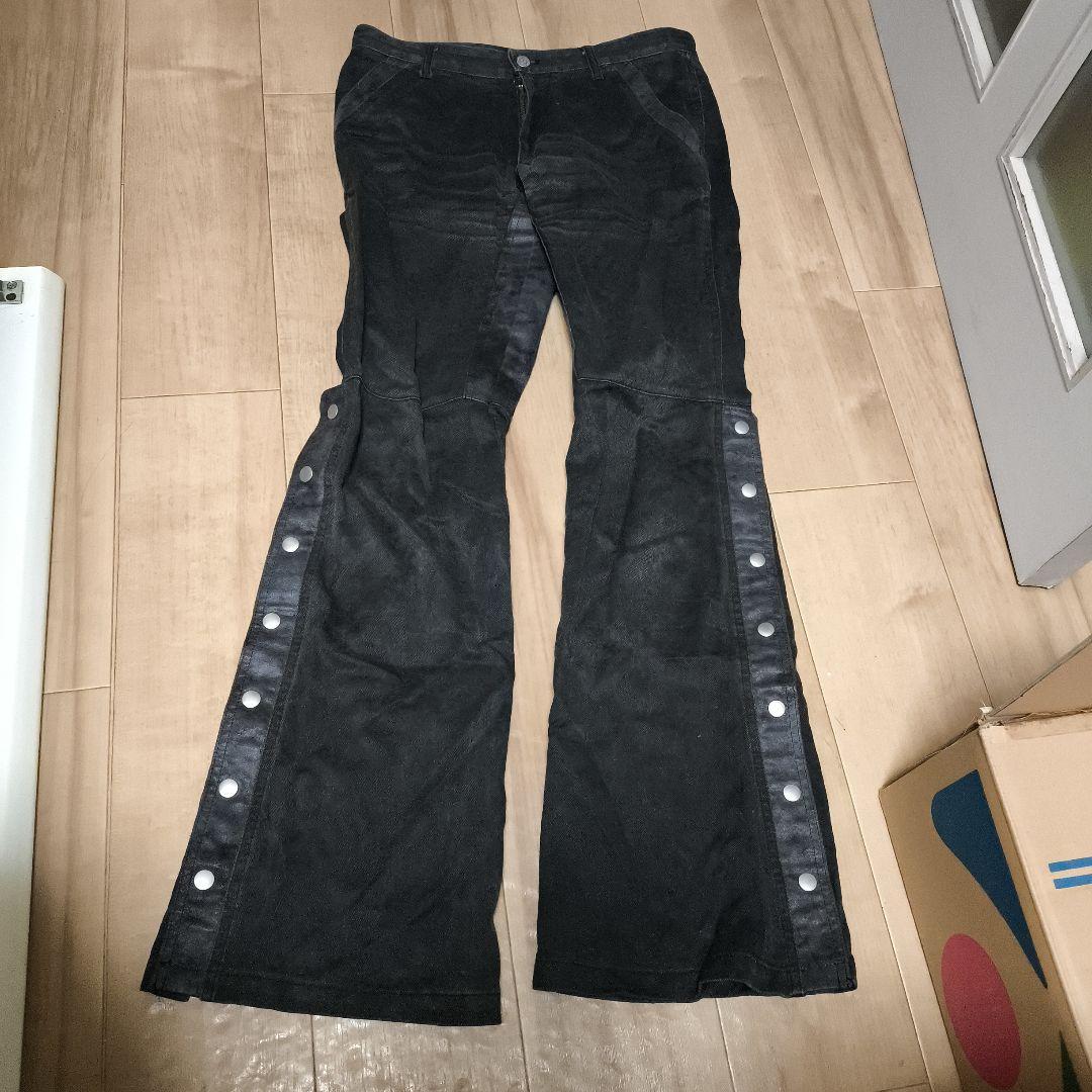 TORNADO MART サイドスナップボタン フレアパンツ ベルボトム L TORNADO MART∴ディープグランジベルボトム / TORNADO MART