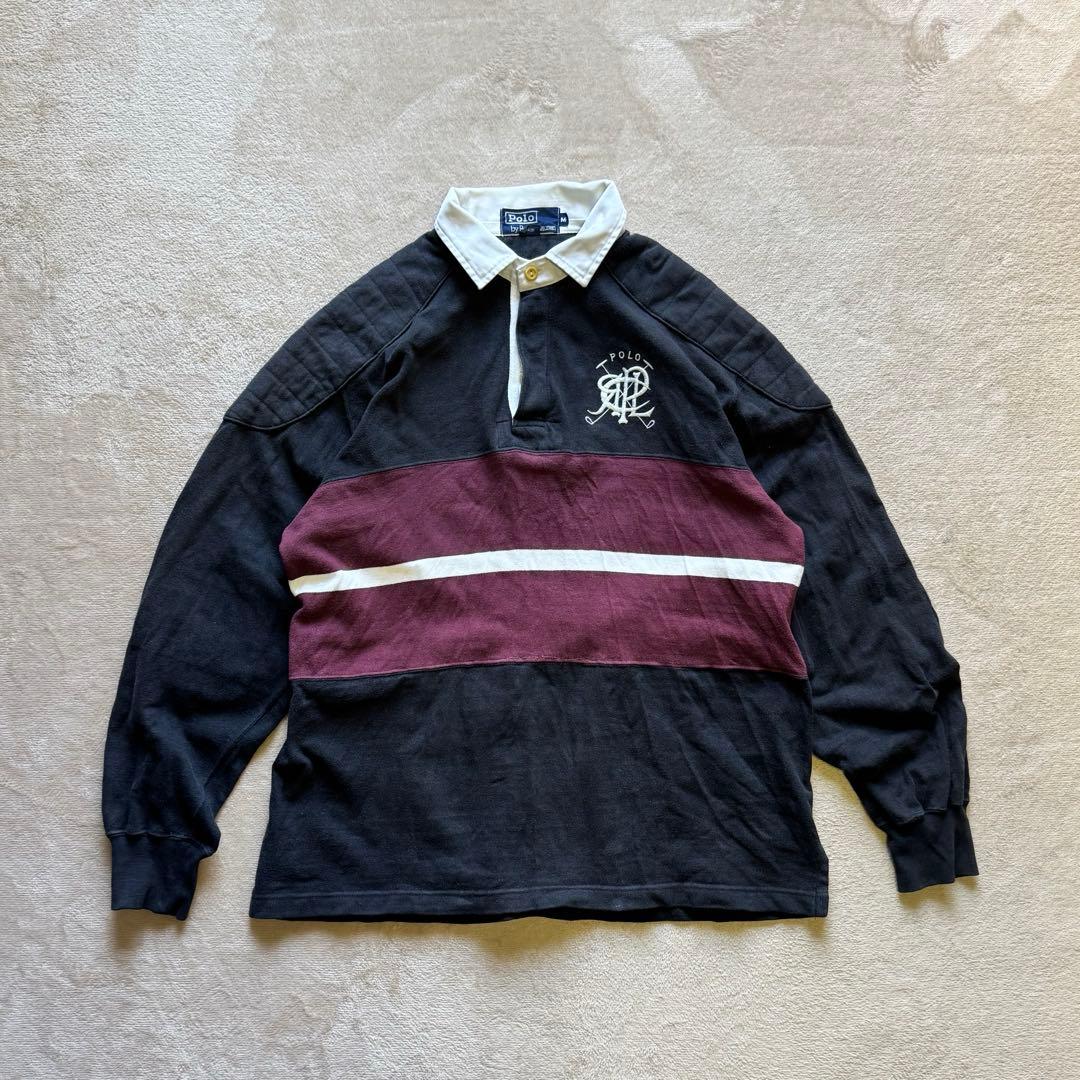 90s Polo Ralph Lauren Rugger shirt ビックロゴ - メルカリ
