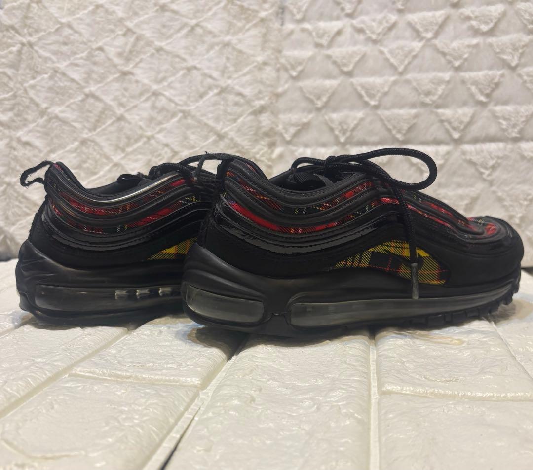 NIKE エアマックス 97 タータンチェック スニーカー 24.5cm 厚底