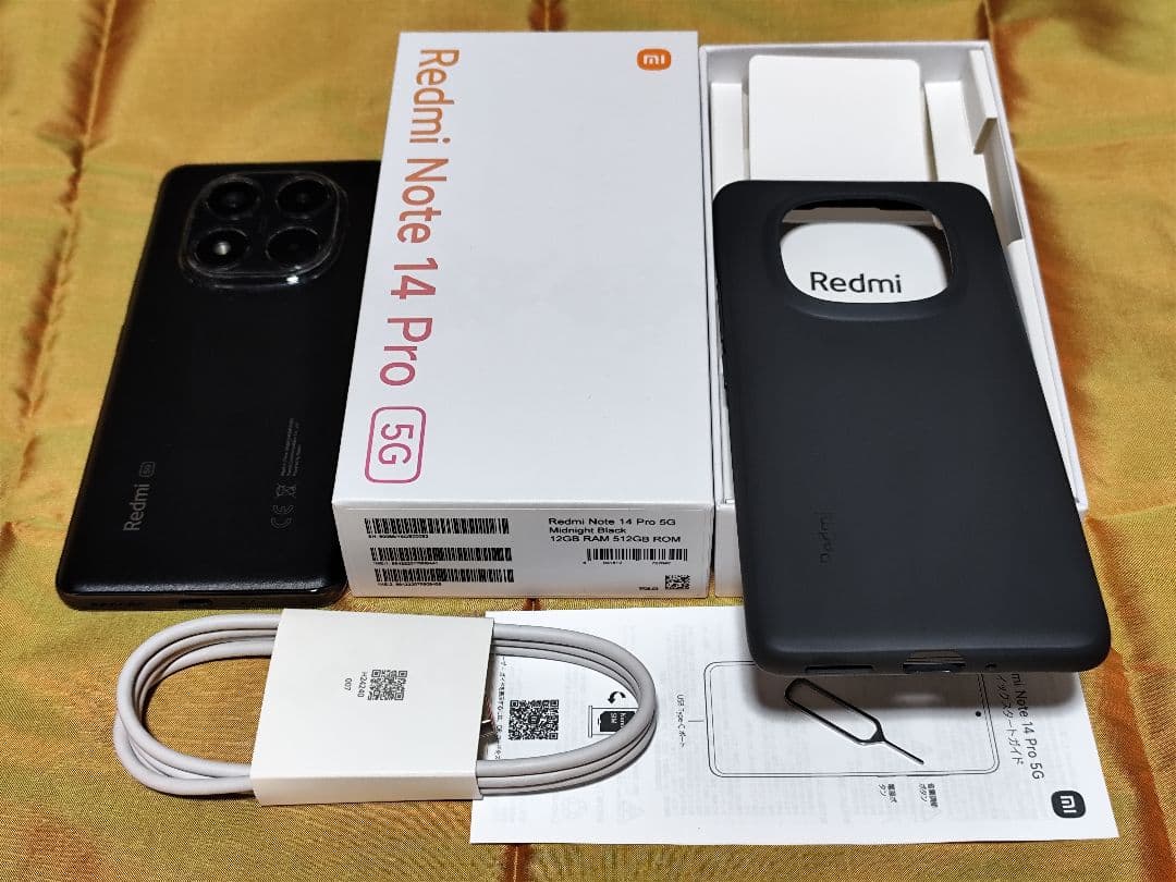 Xiaomi Redmi Note 14 Pro 5G 12GB+512GB 黒 Xiaomi Redmi Note 14 Pro+ 5G GSM Unlocked, 6.67