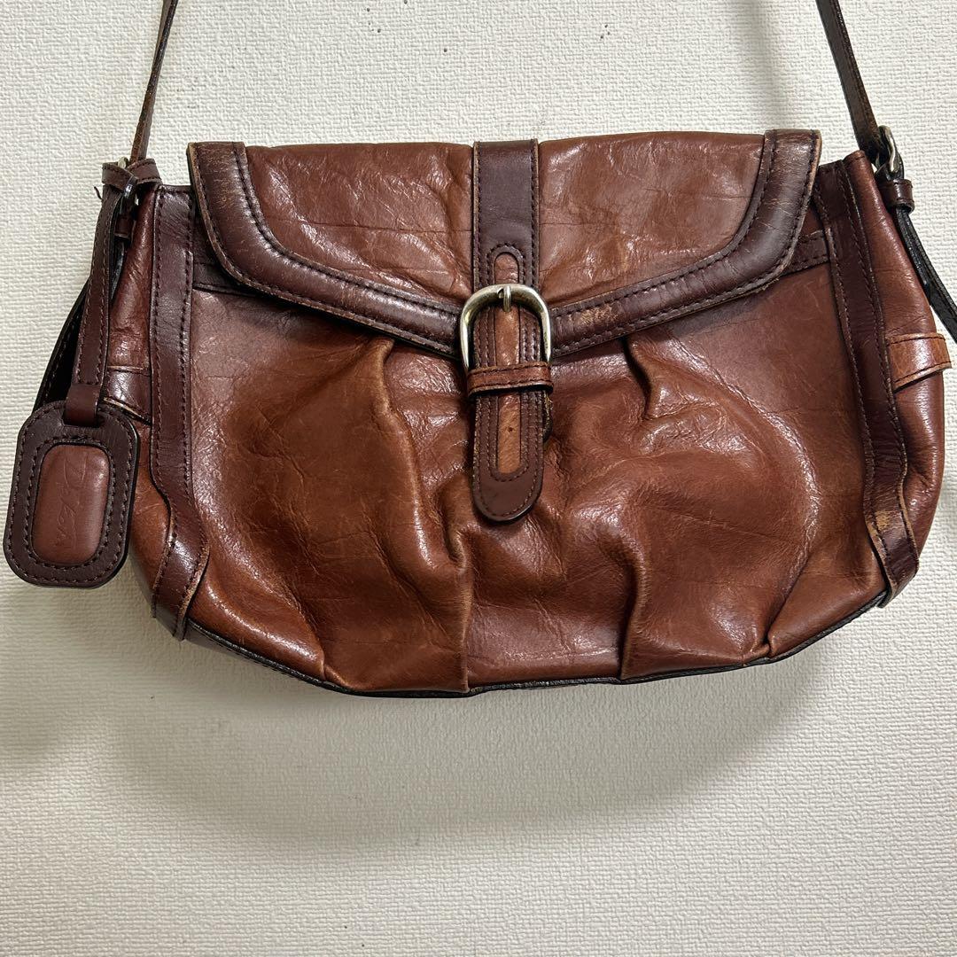 Dakota ダコタ ショルダーバッグ ポーチ レザー ブラウン 2way - メルカリ