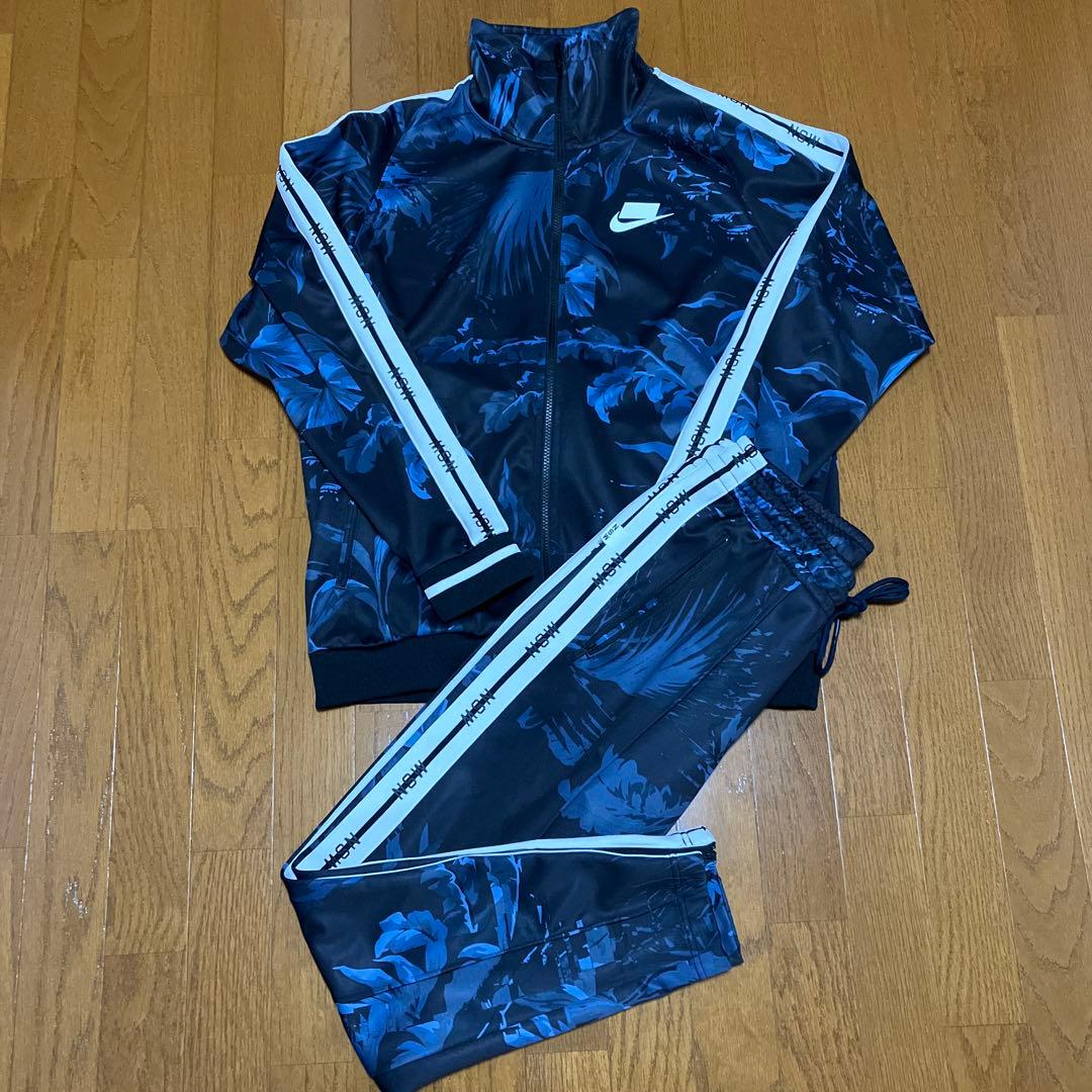 NIKE ナイキ フローラル 花柄 ブルー 青 ジャージ セットアップ 上下
