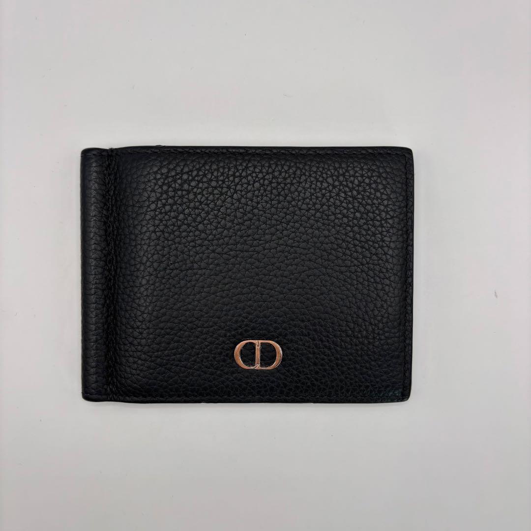 christian dior マネークリップ ブラック CD ディオール 財布 - メルカリ