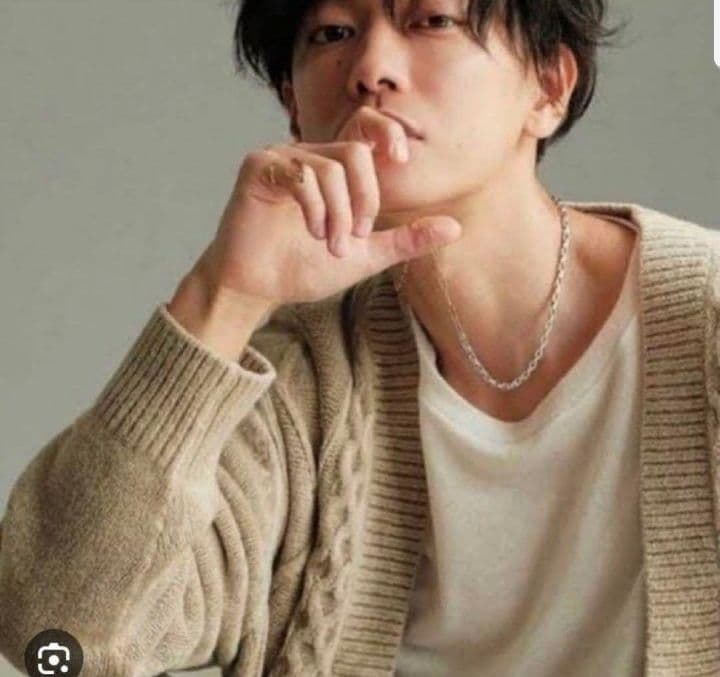 佐藤健 ABYTS ケーブルニットカーディガン ベージュ サンズ3 - メルカリ