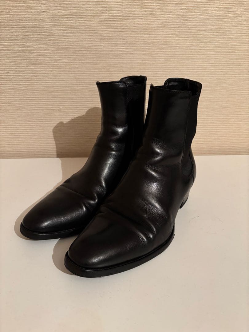 靴 SAINT LAURENT PARIS WYATT 40 SIZE:39 SAINT LAURENT サンローラン ブーツ/WYATT ZIPPED BOOTS【大きいサイズ
