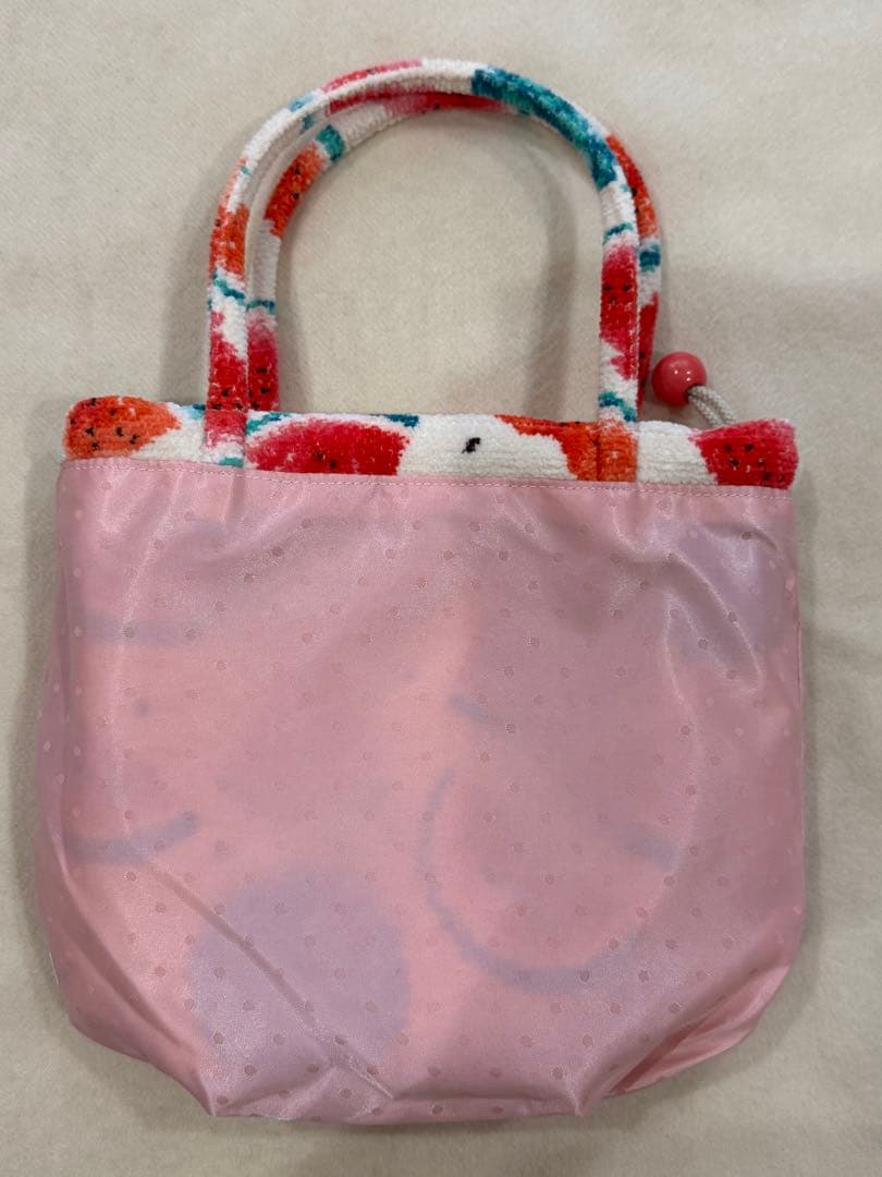 匿名発送》未使用品☆FEILER スイカドット 手付き巾着バッグ - メルカリ