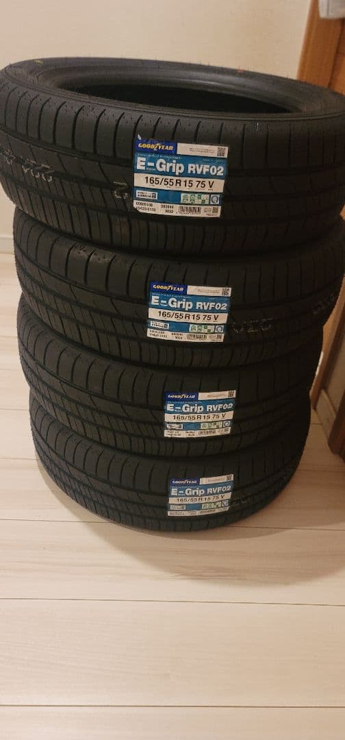 GOODYEAR E-Grip RVF02 165/55R15 4本セット - メルカリ