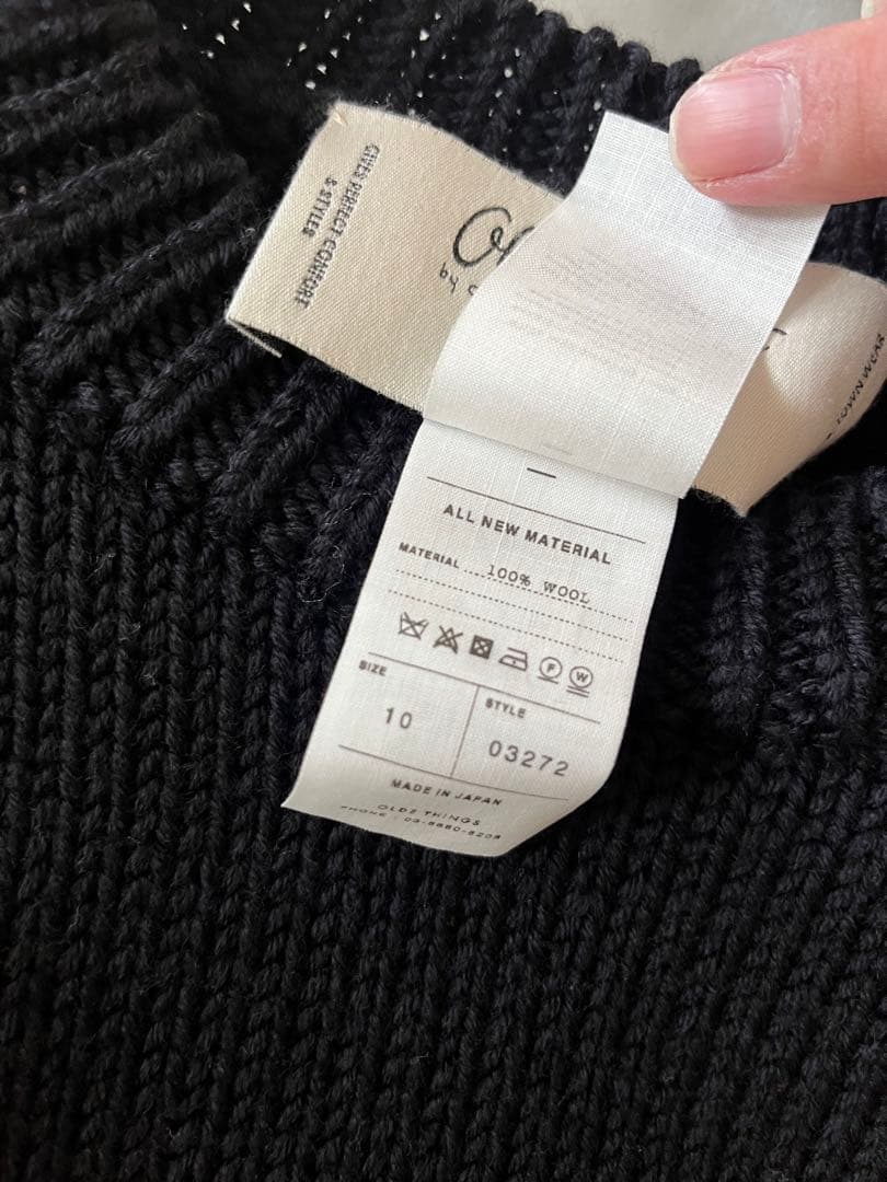 OldeH&Daughter WOOSTEDWOOL クルーネック ネイビー - メルカリ