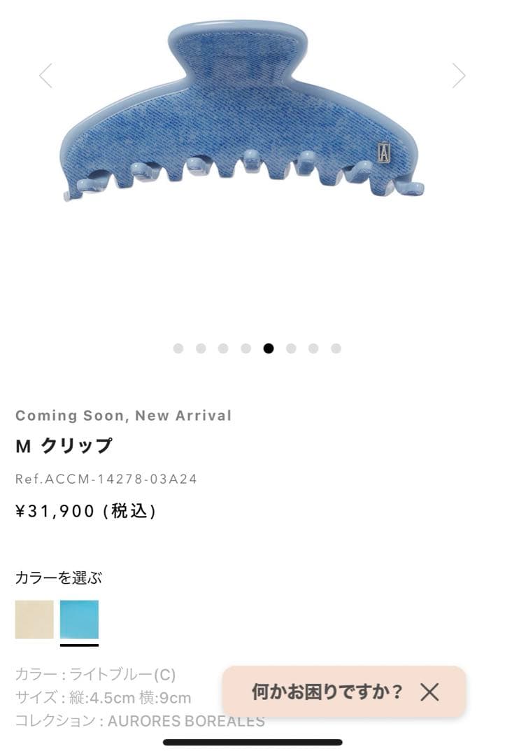 アレクサンドルドゥパリ　ALEXANDRE DE PARIS Mクリップ M クリップ｜ALEXANDRE DE PARIS（アレクサンドル ドゥ パリ）