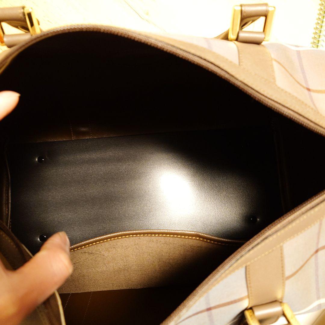 Burberry 未使用品 チェック柄 ボストンバッグ ヴィンテージ - メルカリ