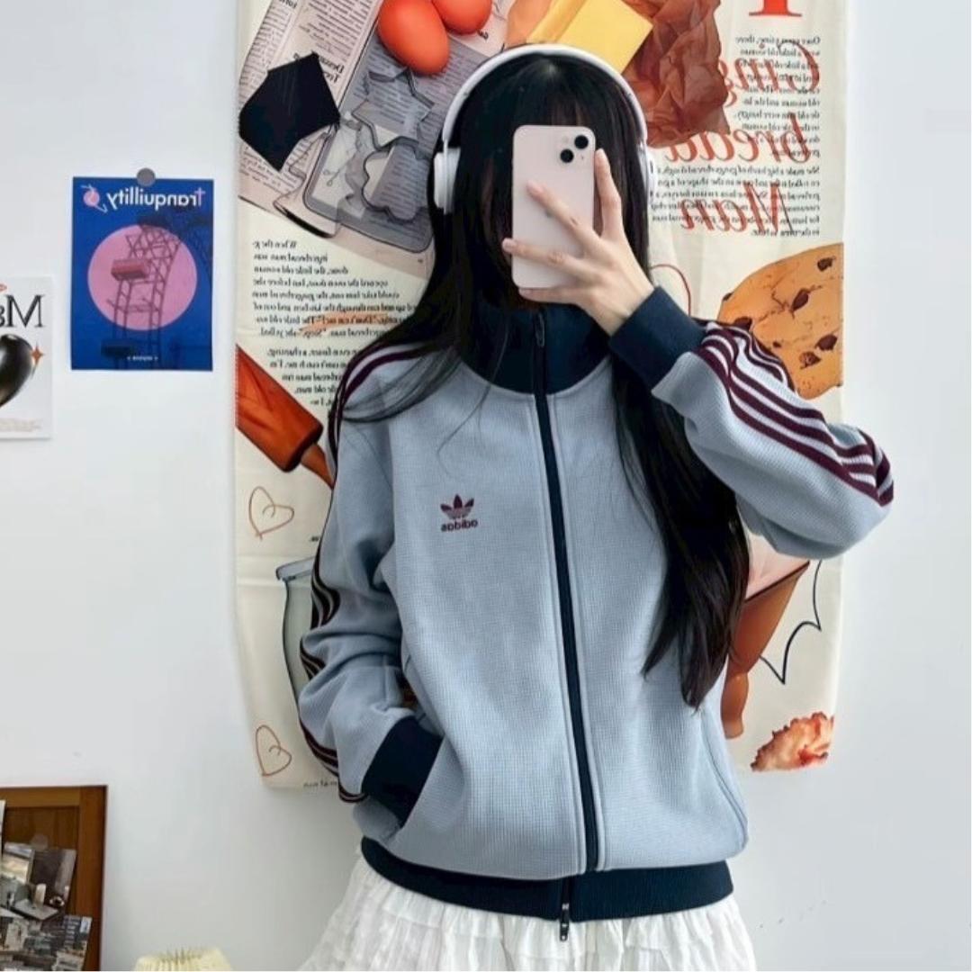 韓国限定 adidas トラックトップ ワッフル アディカラー ジャージ XL