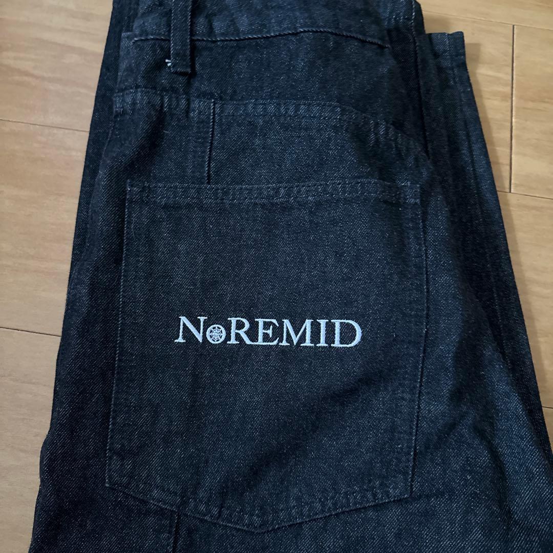 NORIMID ノーリミッド ブラック ダークデニム ワイドパンツMサイズ